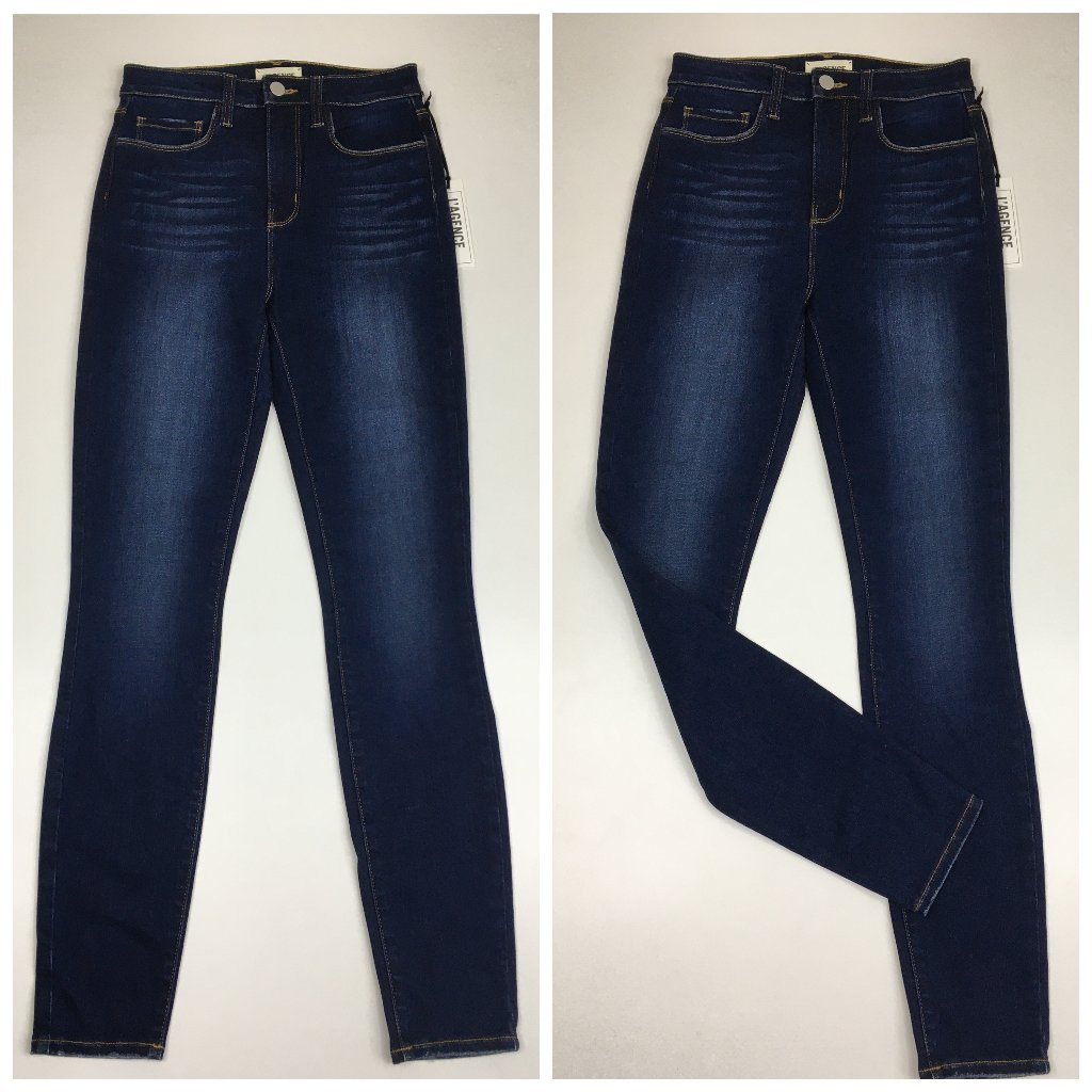 Nwot L'agence Baltic Dark Wash Katrina 5 Pocket Ultra High Rise Skinny Jeans